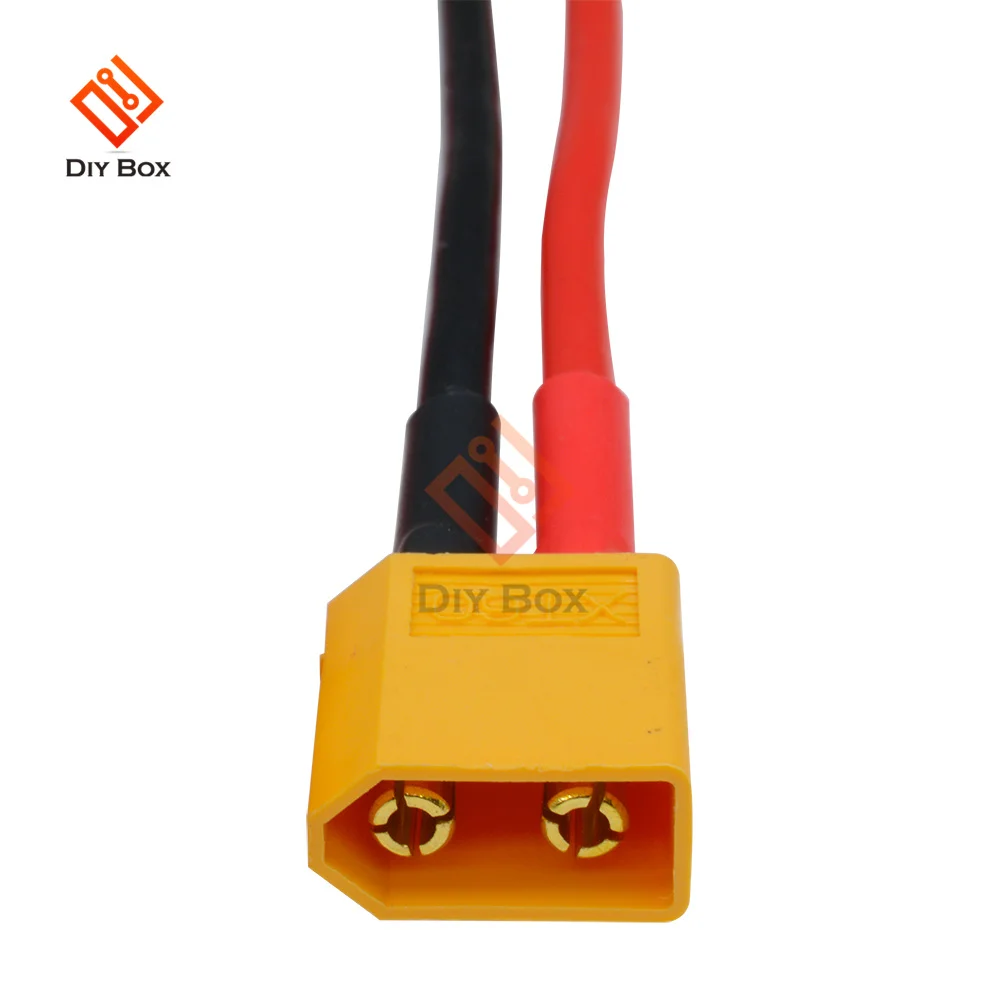 5 Stück XT60 XT-60 Stecker-Buchsen-Verbinder mit Silikon-14-AWG-Kabel für RC Lipo-Akku Quadcopter Multicopter – Detail 4