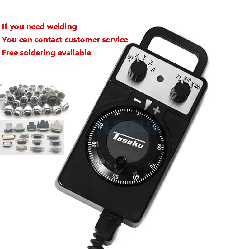 Handwheel Handle Manual Pulse Generator 5V 100PPR AS TOSOKU-HC115 MPG for CNC Fanuc System