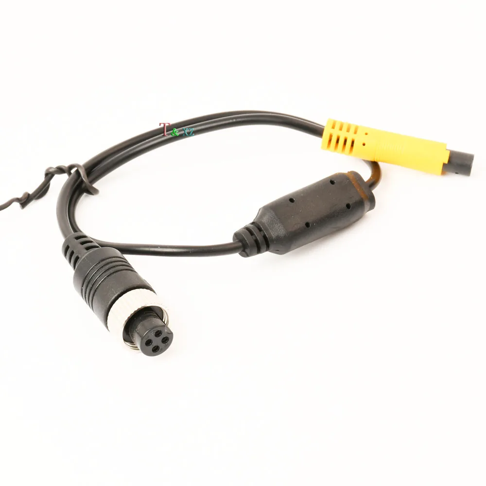 T& xz 4 Pin Aviation Head Female to Male Extension Cable Adapter Converter for Rear View Camera Front camera parking assiatance