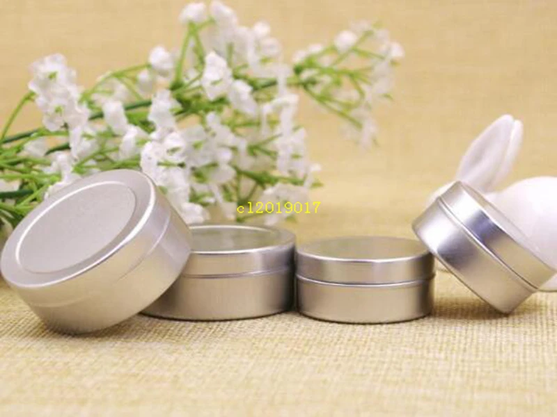 Free Shipping 20g empty aluminium cream jars,cosmetic case jar,20ml aluminum tins, metal lip balm containe