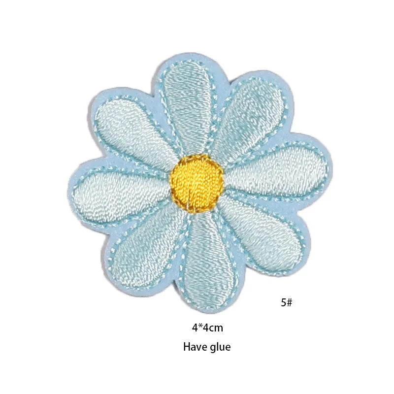 22Pcs Flower Embroidery Patch Iron on for Clothing Decoration Kids Girls Women Garments Patches Elegant Stickers