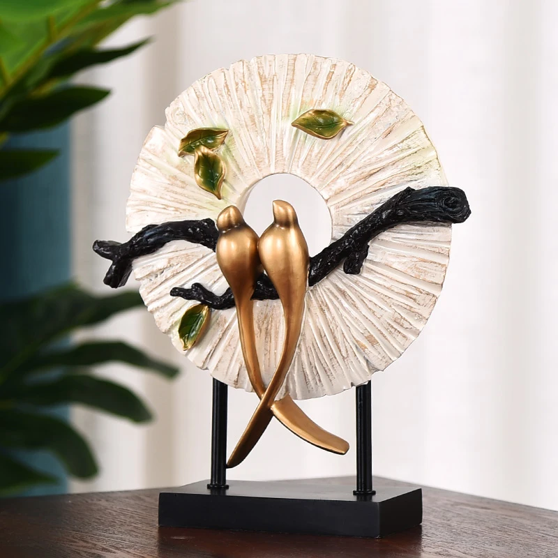 

Resin bird home decoration crafts European home living room decorations animal figurines wedding decorations Resin Figurine