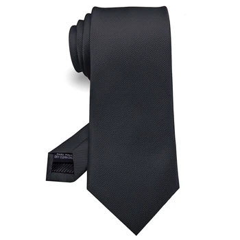 KAMBER Men's Tie Solid Color 8cm Silk Jacquard Necktie Green Red Ties for Men Formal Business Wedding Accessories Drop Shipping