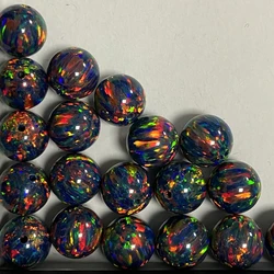 3mm-8mm Round Opal Beads With Full Hole Gemstones 78 Colors Synthetic Stones For Jewelry Making