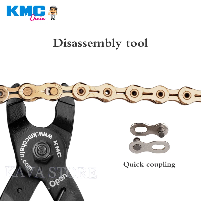 KMC Chain Tool Extra Pin Reversible Rivet Magic Links Tool KMC Mini Tool Chain Power Link Repair Tool Close Open Magic Chain