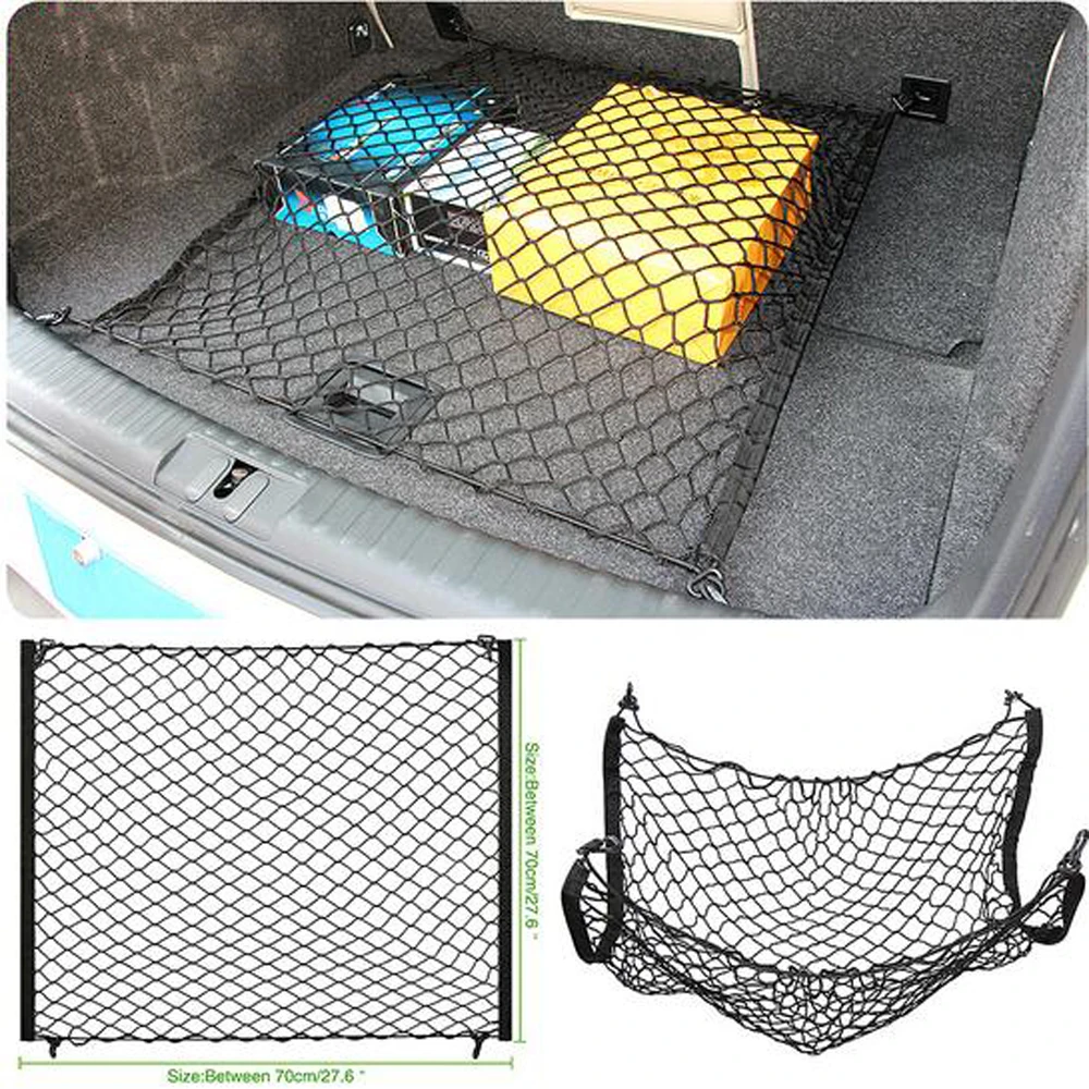 For Nissan Cube 2009 - 2011 Juke 2011 - 2014 Versa 2012 - 2016 Nissan Note E12 2013-2017 Car Boot Trunk Net Cargo Organizer