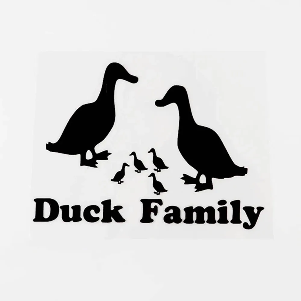 

13CM×9.3CM Funny Duck Family Vinyl Car Bumper Decal Car Sticker