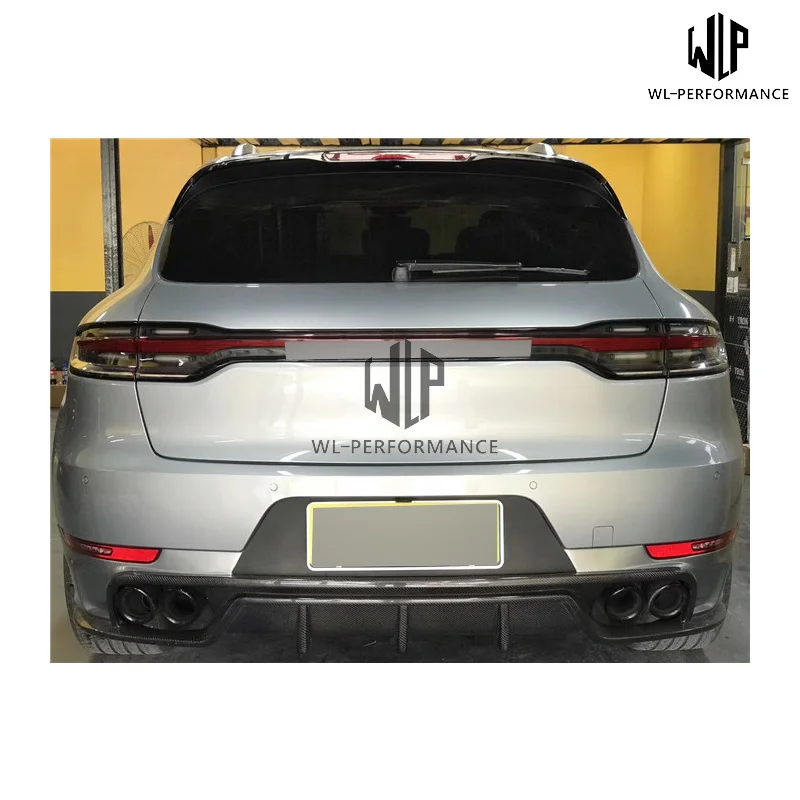 New Sytle High Quality Carbon Fiber Rear Bumper Diffuser Car Styling for Porsche Macan Car Body Kit