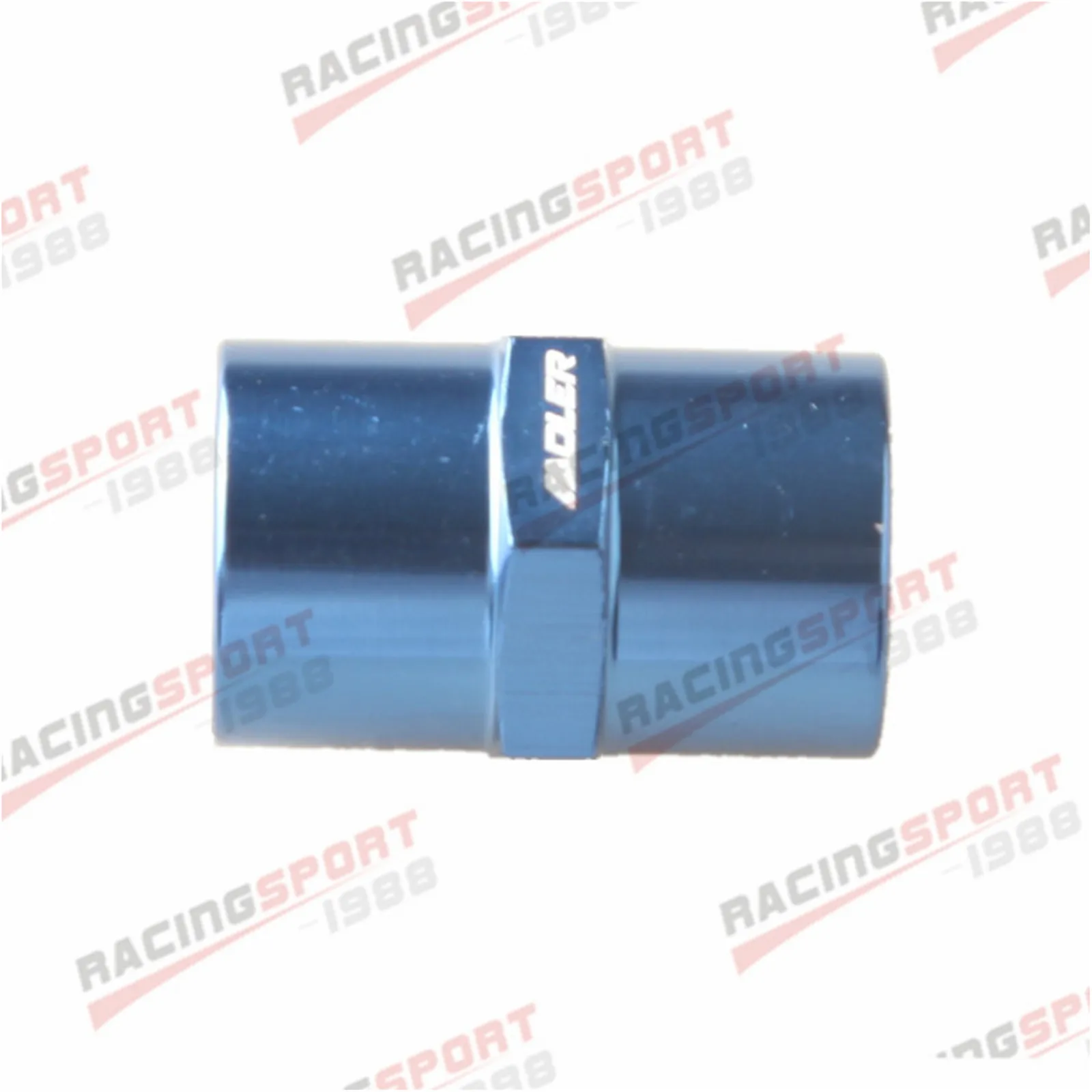 1/8 "Npt Female Naar 1/8" Npt Aluminium Rechte Adapter Fitting Blauw