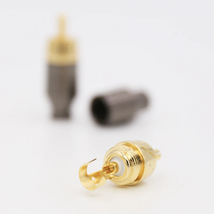 VR015G Pailiccs Copper RCA Plug Gold Plated Audio Video Adapter Connector