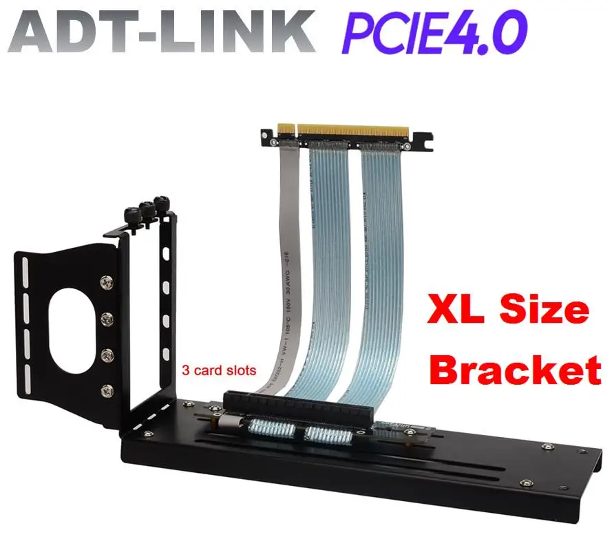 

PCI Express 4.0 x16 Riser Cable Gen4.0 Full Speed Vertical Bracket Extension Cable 4.0 GPU Adapter GTX RTX RX5700xt NVIDIA 3090