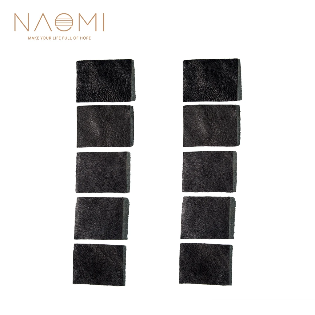 

NAOMI 10pcs/1set 3.5x2.5cm Violin Bow Grip Leather Skin Replacement For Making Violin Bow 4/4-1/8 Violin Bow Accessories