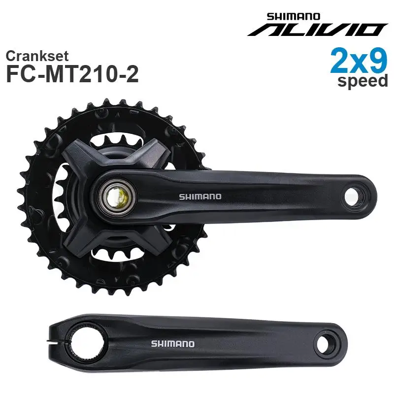 SHIMANO ALIVIO M3100 MTB Crankset FC-MT210-2 36-22T 170mm- 2x9-speed Original