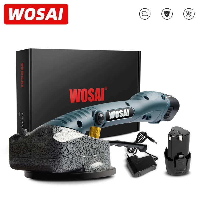 WOSAI MT Series 12V Wireless Portable Smart Tile Tiler Floor Wall Tile Vibration Machine Brick Wall Tile Installation Power Tool