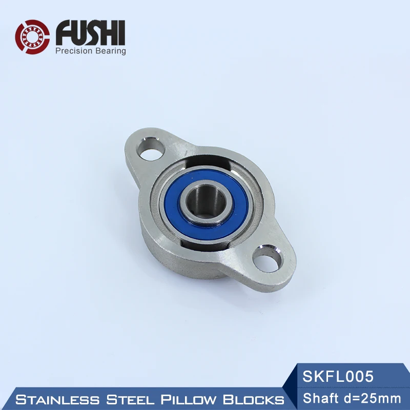 SKFL005 Bearing Shaft 25mm ( 1 Pc ) SSKFL005 Stainless Steel Pillow Block S KFL005 25 mm Bearings