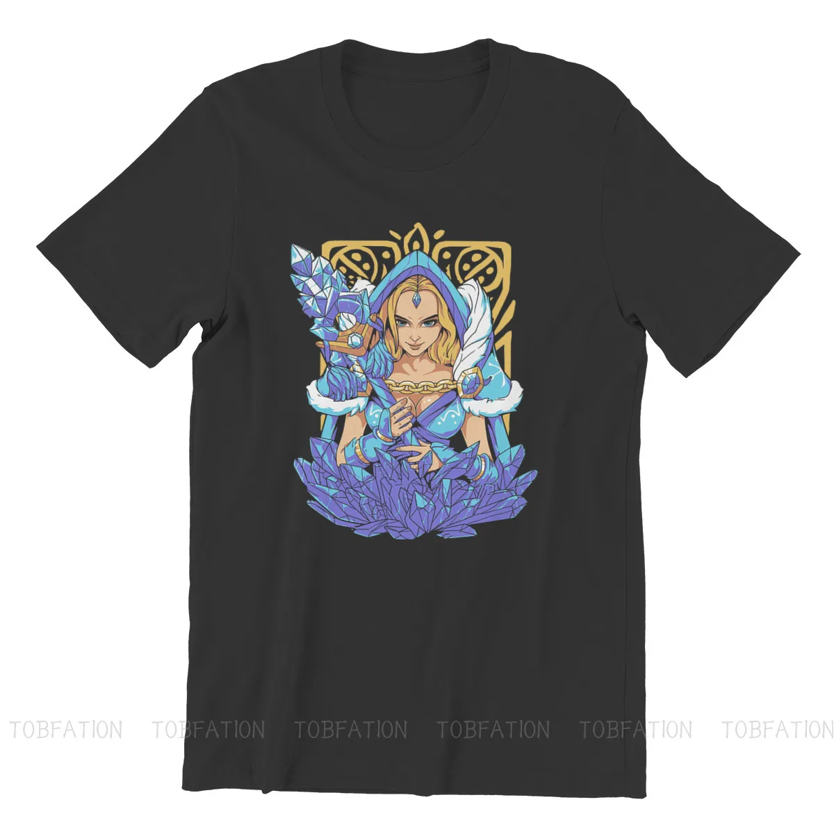 كريستال البكر عادية التي شيرت دوتا الوقت الحقيقي استراتيجية لعبة نمط بلايز مريحة تي شيرت الذكور قصيرة الأكمام فكرة هدية