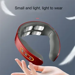 Smart Electric Massage Machine Neck and Shoulder Pulse Massager Kneading TENS Wireless Heat Cervical Vertebra Relax Pain Relief