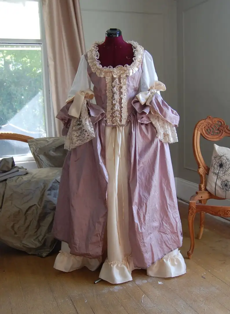 

Cosplaydiy Medieval Court Noble Princess Renaissance Costume Dress Marie Antoinette Baroque Ball Gown For Halloween Carnival