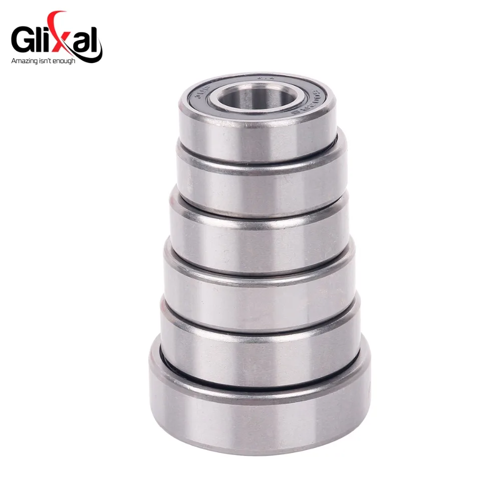 Glixal GY6 125cc 150cc Transmission Gearbox Bearing Set for Chinese 4-Stroke 152QMI 157QMJ Scooter Moped ATV Go-Kart