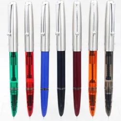 luxury High quality JINHAO 51-A Fountain Pen classic write Retro plastic Transparent Finance nib pen Stationery Office Supplies