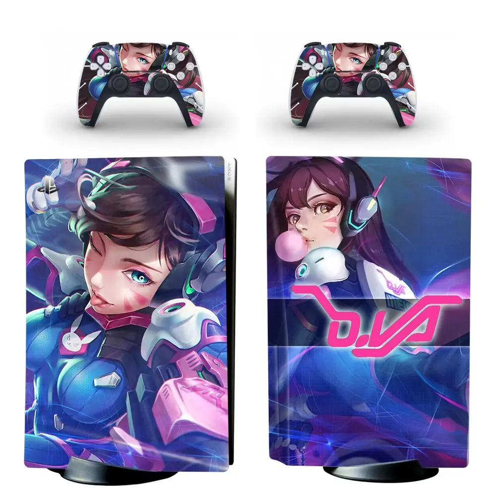 DVA PS5 Standard Disc Edition Skin Sticker Decal Cover for Console & Controller PS5 Skin Sticker Vinyl