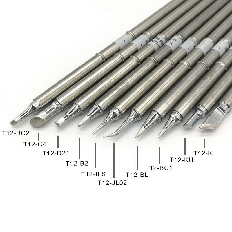 10 pièces/ensemble T12-B2 D24 C4 ILS JL02 KU K BC2 BL BC1 pointes de fer série soudure station de expédiFX-951