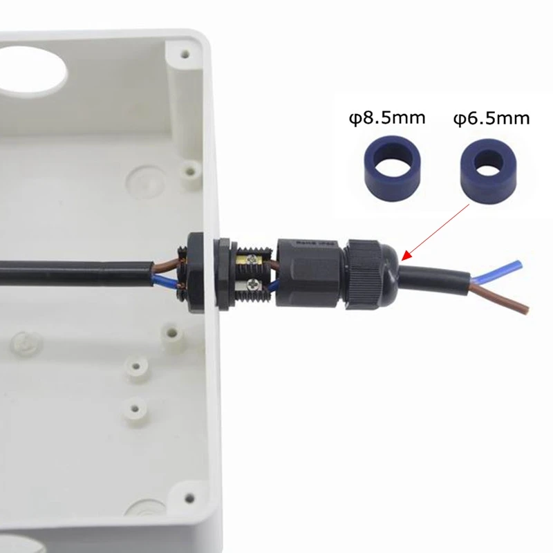 في الهواء الطلق M16 موصل مقاوم للمياه التوصيل المقبس IP68 2/3/4Pin الكهربائية المسمار نوع موصلات كابل الطاقة 380 فولت 15A 2-8.5 مللي متر