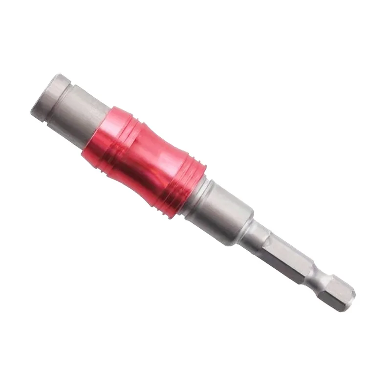 Punta de taladro de tornillo magnético hexagonal de 1/4 pulgadas, soporte de broca de bloqueo de cambio rápido, guía de accionamiento, varilla de extensión de broca, herramienta para madera