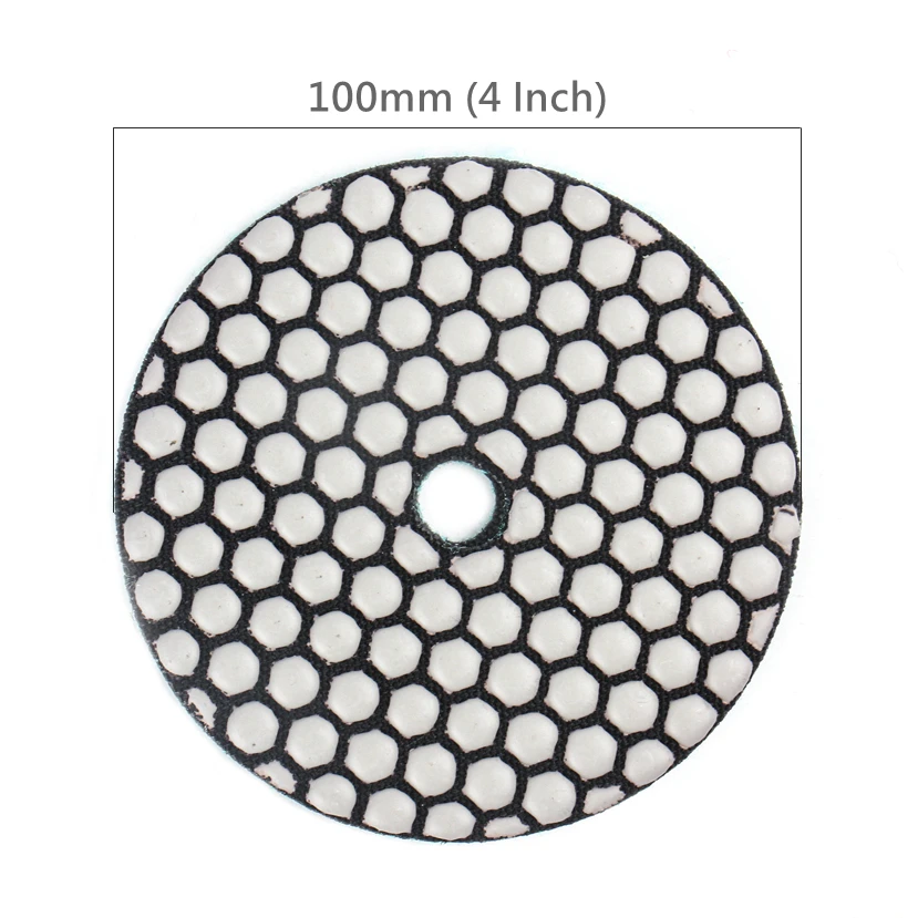 HEDA 7 개/대 4 인치 100mm 유연 다이아몬드 연마 디스크 샌딩 디스크 연마 대리석 화강암 연마 기계 디스크