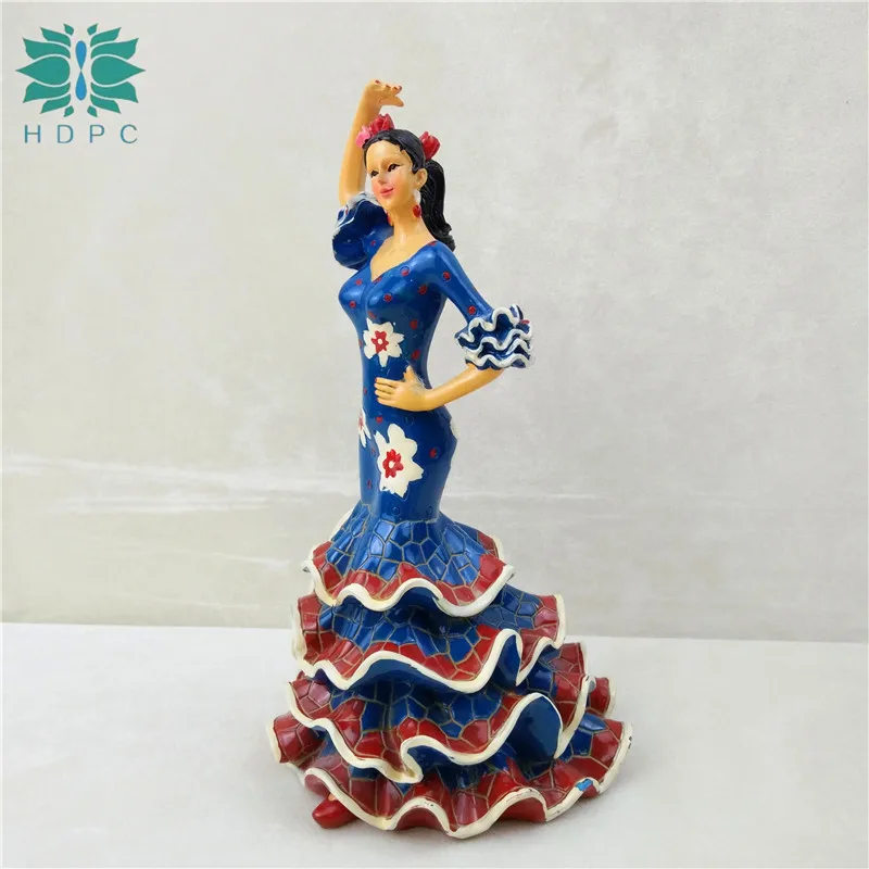 resin figure mental psychological sand table game box court therapy Professional flamenco dancer