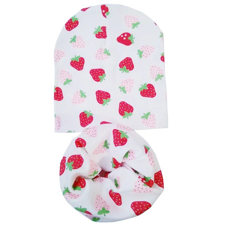 New Winter Children Scarf Hat Sets Cartoon Dinosaur Baby Head Cover Spring Warm Neck Collar Kids Beanies Set Cotton Children Hat