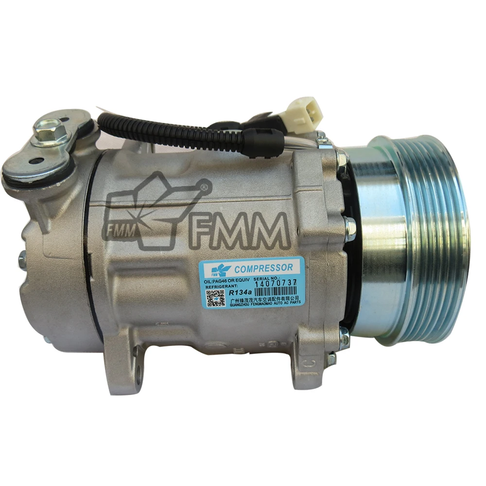 Air Ac Compressor 7v16 For 406 605 607 C5 C8 CC1628Q 6453AX 6453GP 9630014080 71723460