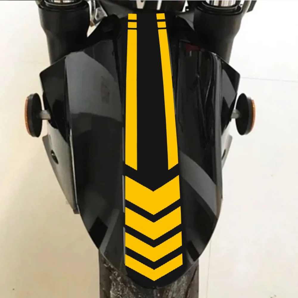 Pesona lized Motorrad Kotflügel Auto Aufkleber reflektierende Pfeil Linie Warnung Aufkleber Elektroauto Vinyl Aufkleber Aufkleber