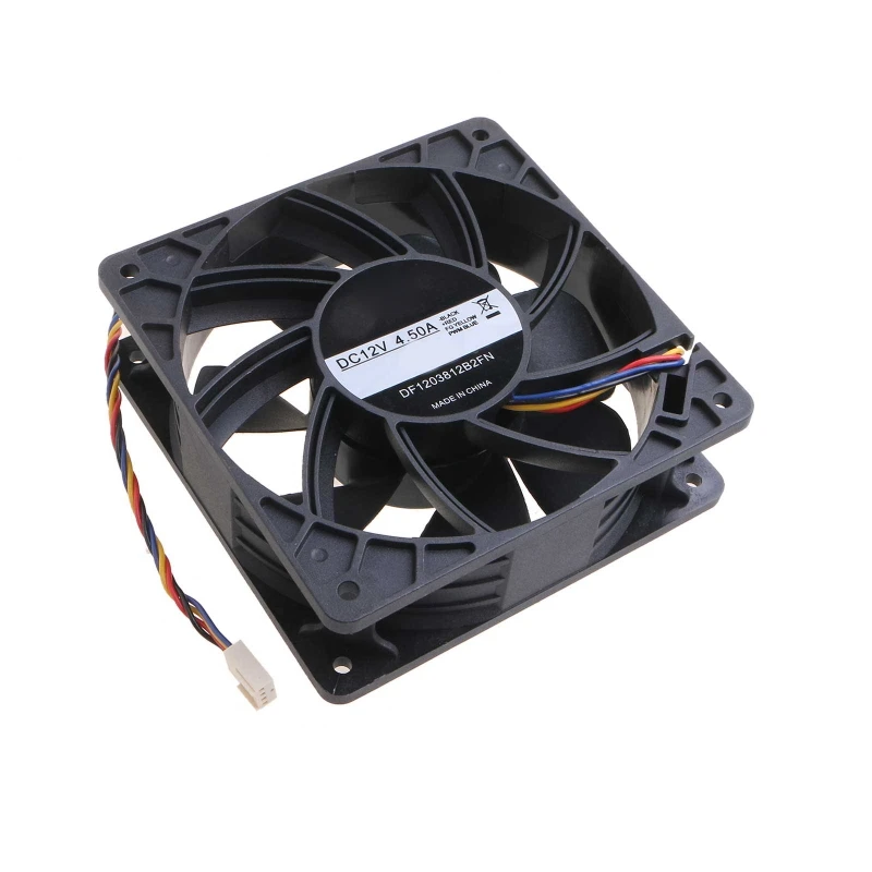 Para avalon miner 1066 ventilador de refrigeração 120mm 12cm de alta velocidade fluxo de ar cfm poderoso df1203812b2fn 12v 7000r duplo rolamento de esferas