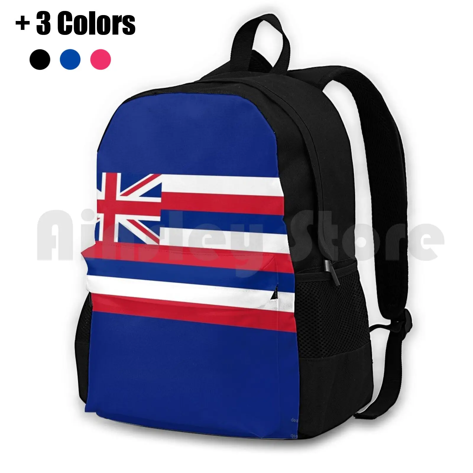 Flag Of Hawaii-Hawaiian Usa State Symbol , Beach Bag , Sticker , Duvet Cover Outdoor Hiking Backpack Waterproof Camping