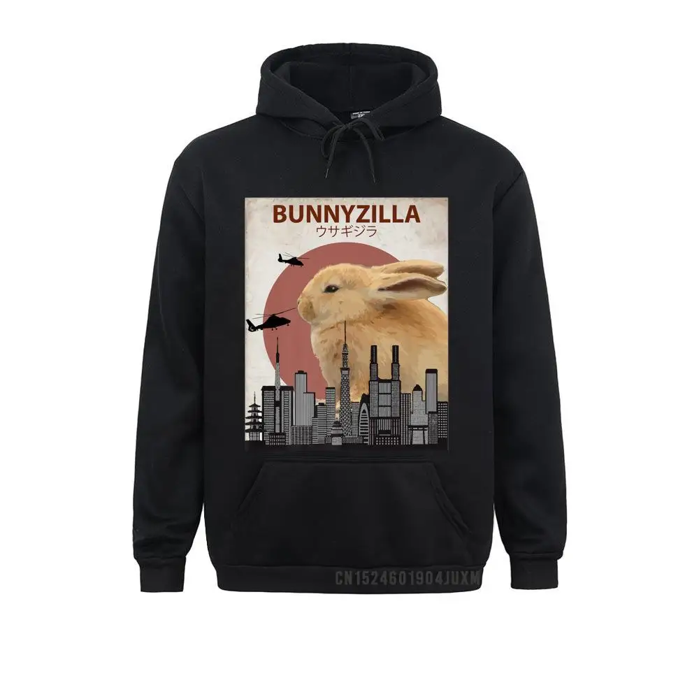 

Bunnyzilla Bunny Hooded Tops Funny Gift For Rabbit Lovers Designer Crazy Men Sweatshirts Hoodies For Adult Hoods