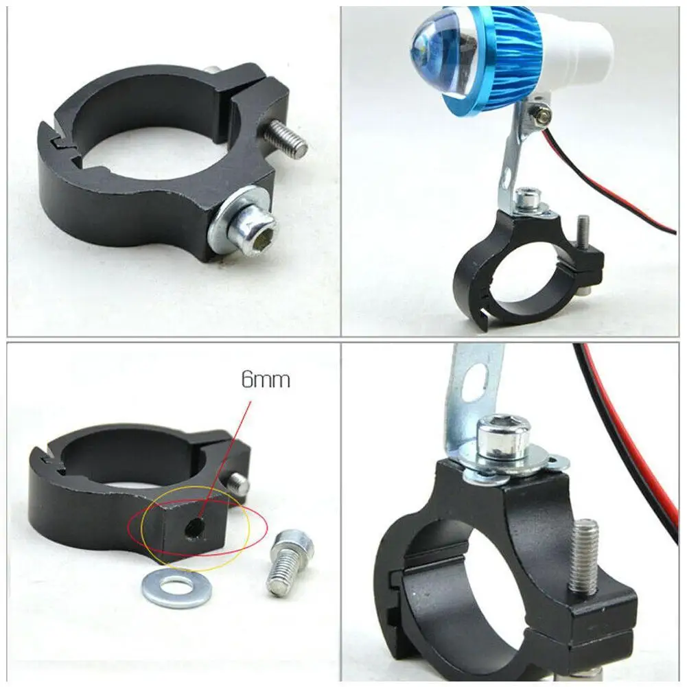 

Aluminum Bicycle Light Holder Electric Motorcycle Clamp Led Extension Clamp Bracket Clip Headlight Rotary Flashlight T9X2