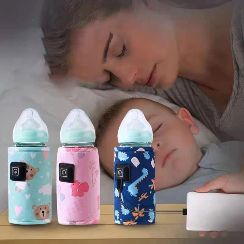 Chauffe-biberon USB Portable pour bébé, avec couvercle chauffant, Thermostat isolant, chauffage des aliments, livraison directe