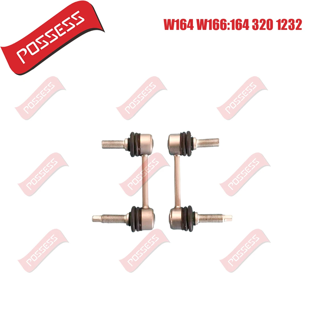 Pair of  Rear Axle Sway Bar End Stabilizer Link Ball Joint For Mercedes-Benz M GLE GL GLS R-Class W164 X164 V251 W166 X166 C292