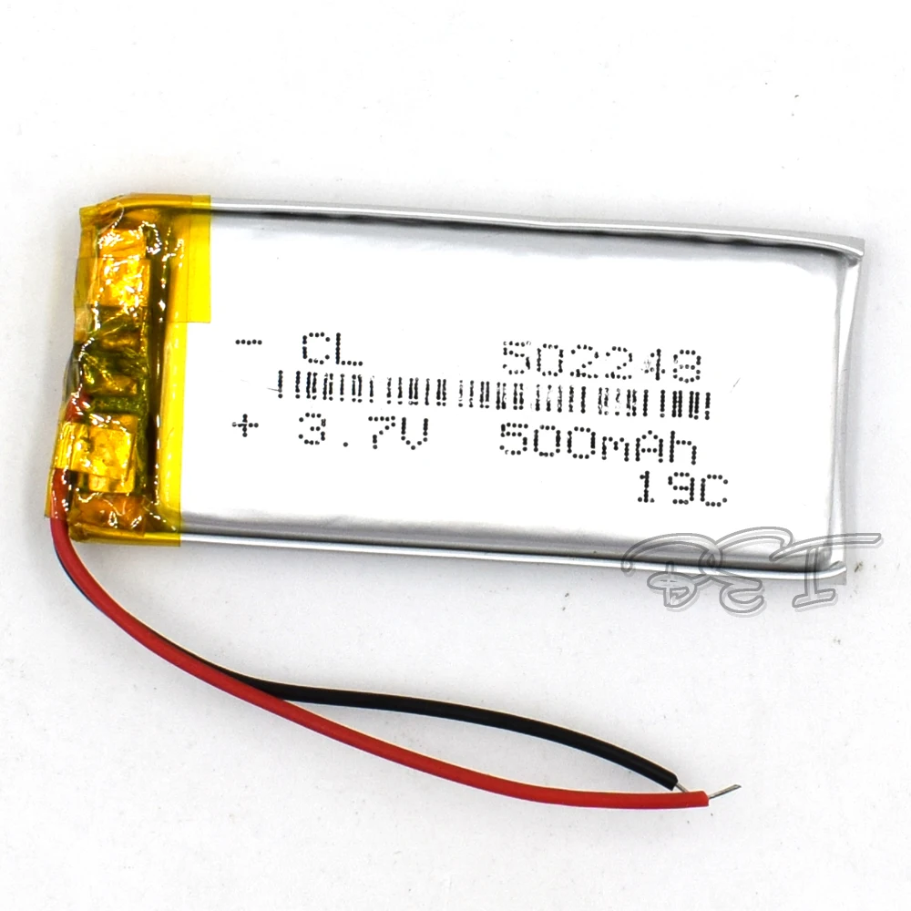 3.7v 500mah recarregável li-polímero 502248 li-ion bateria de pilha de lítio para mp3 mp4 jogo jogador mouse psp lampe alto-falante brinquedos