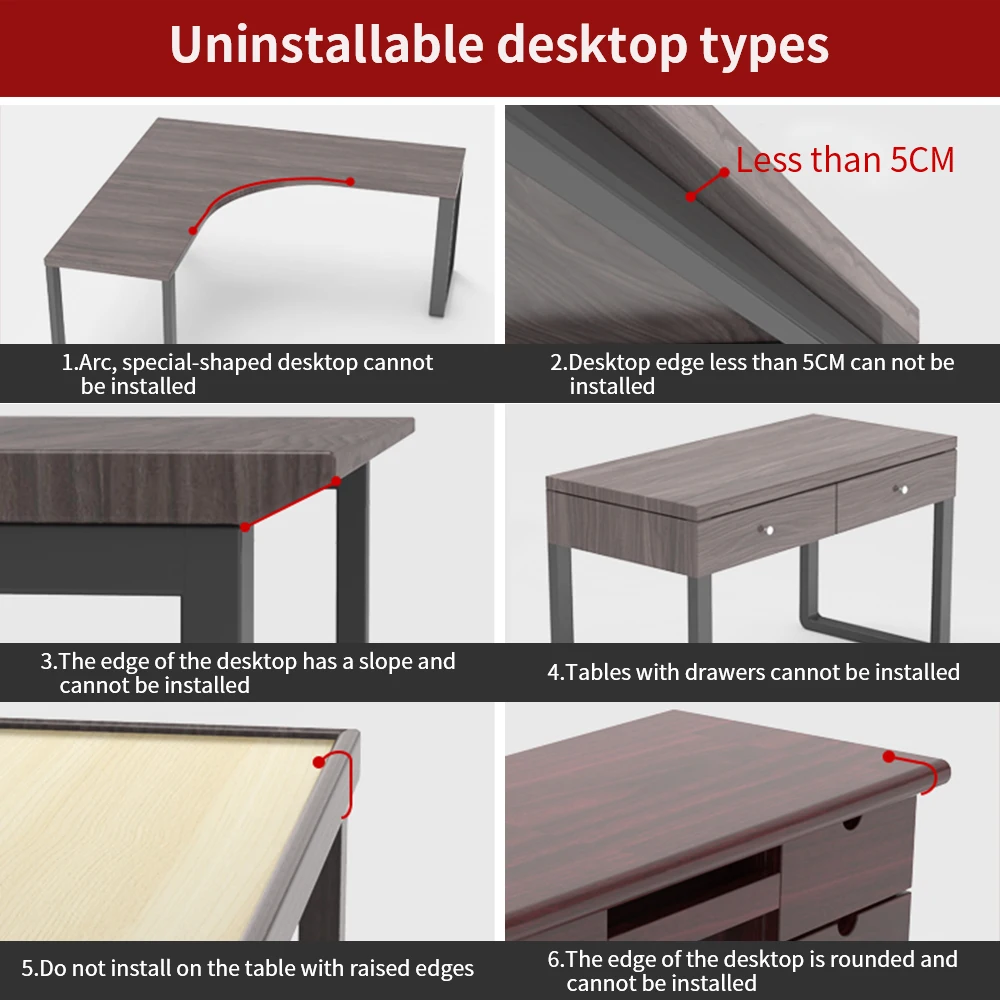 Vaydeer Ergonomics Desk Extender Tray Clamp on Keyboard Drawer Table Mount Armrest Shelf Stand Slide Computer Elbow Arm Support