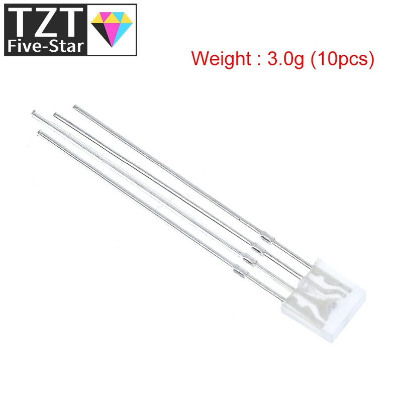 100 Stück Rechteckige LEDs 255 Dioden RGB LED Diffuse Kathode / Anode Quadratisch 2*5*5mm Rot Grün Blau Leuchtdioden DIY Diodo – Detail 3