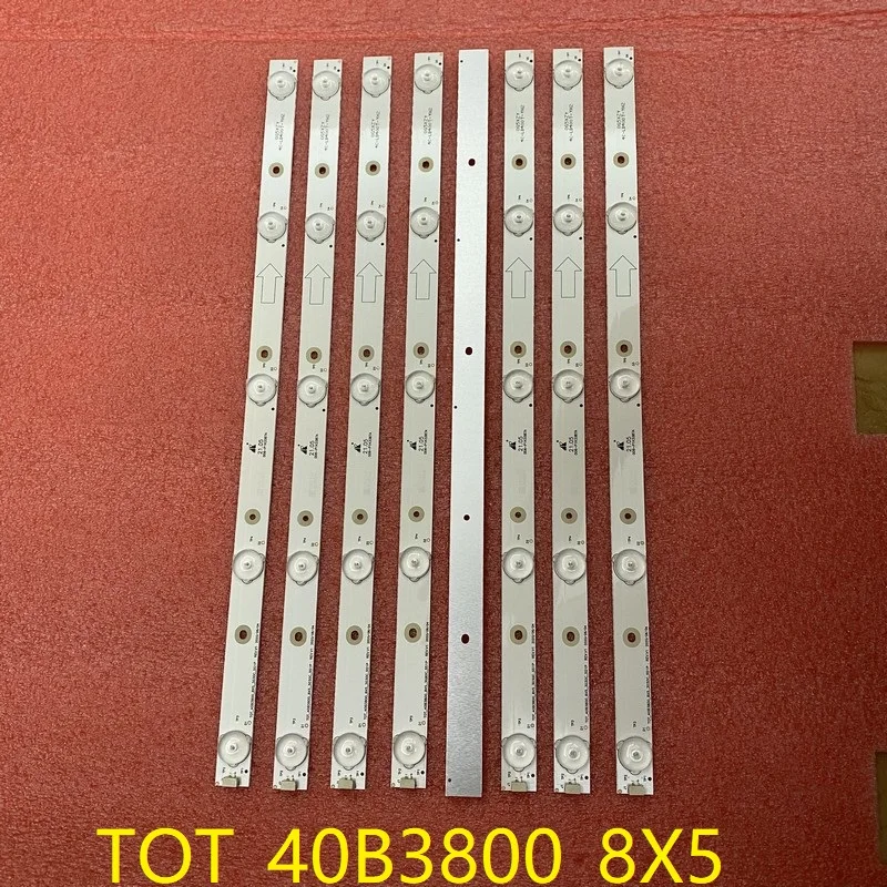 

Kit 8pcs LED Strip For Ph40b28dsgw PLE-4005FHD 006-P1K3387B LVF4000T E1 V1 V4 LEKT40B3800 L40B2800 TOT_40B3800 8X5