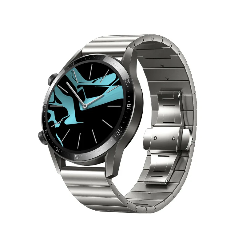 Stainless steel Watch Band for Huawei watch GT2 46MM 42MM smart watch Strap Replaceable butterfly buckle Loop watch GT 2E Strap