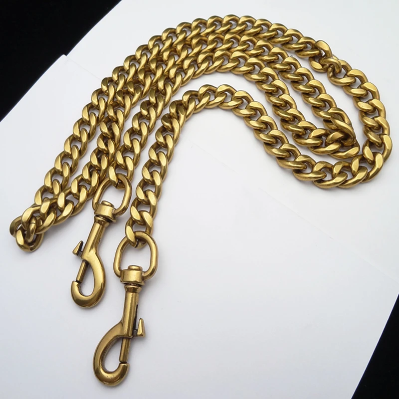 Women Bag Chain Copper Bag Strap DIY Bag Accessories Repairement Parts Bag Clasp Shoulder Bag Chain Buckle Old Gold High Quality