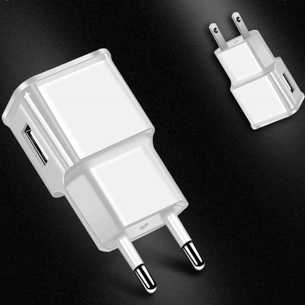 Portable Travel Charging Head Portable EU/US Plug 5V Single USB Mobile Phone Charger Power Adapter For Android Phone