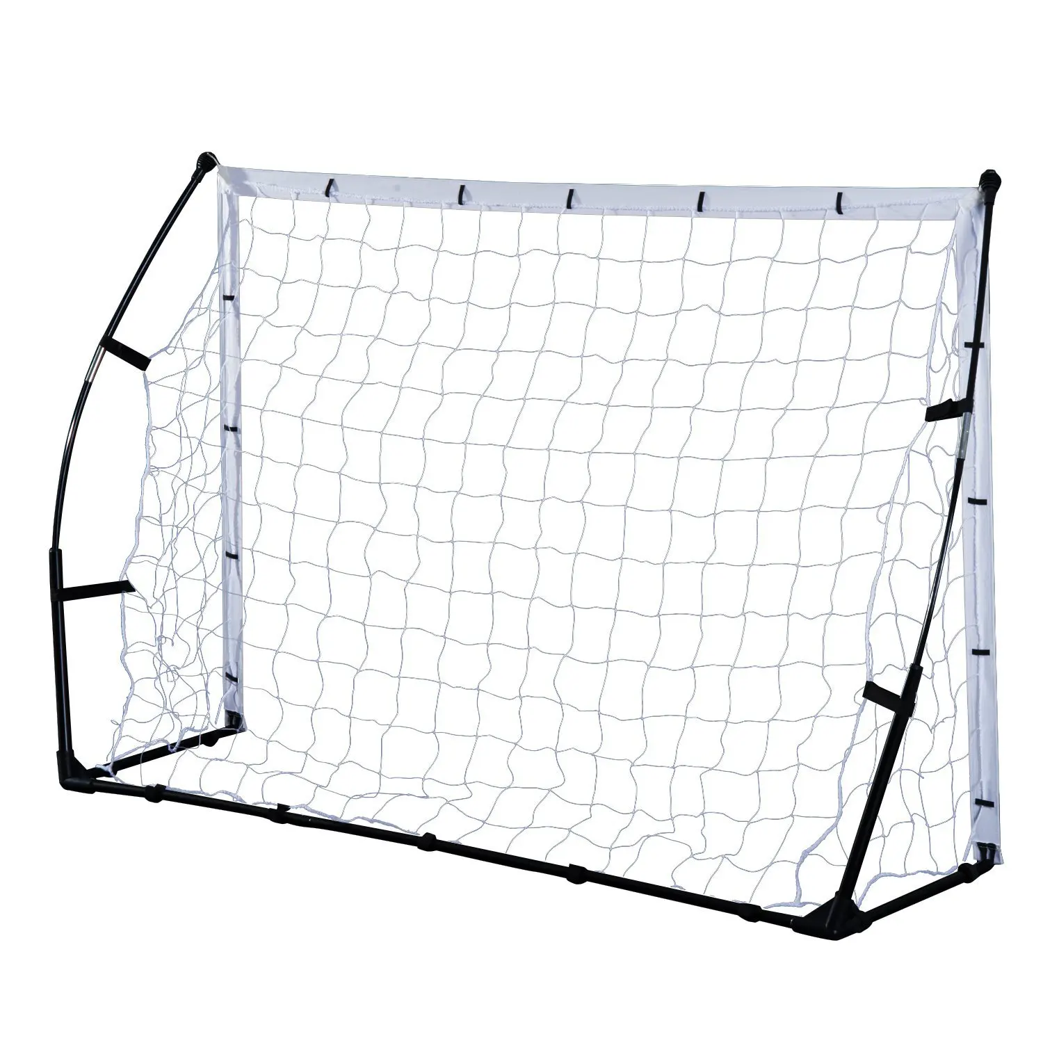 HOMCOM Porteria de Futbol Portatil para Ninos y Adultos con Marco de Acero y Bolsa de Transporte 183x50x122cm