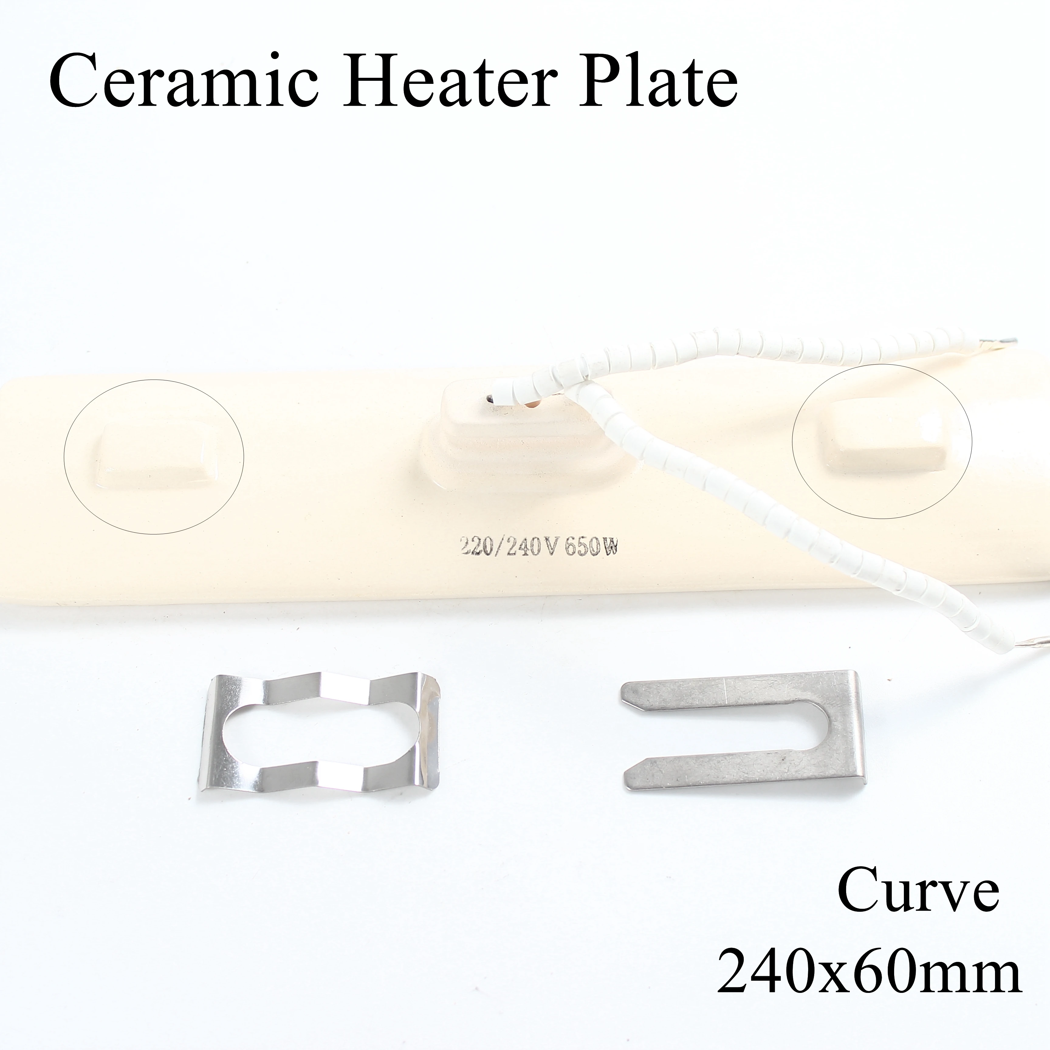 240*60mm 220V 1000W IR Infrared Top Industrial Ceramic Heating Plate Upper Air Heater Board BGA Rework Station Pet Lamp 240x60mm