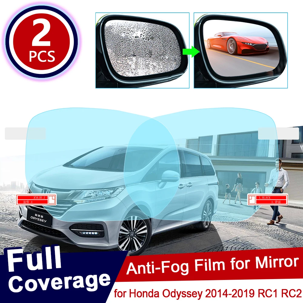 for Honda Odyssey 2014~2019 RC1 RC2 Full Cover Anti Fog Film Rearview Mirror Rainproof Clear Anti-fog Films Car Accessories 2015