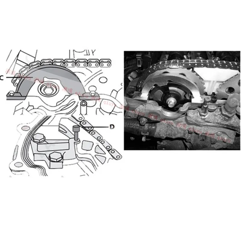 Car Engine Timing Camshaft Locking Tool Set For Opel For Vauxhall  For Chevrolet 1.0 1.2 1.4